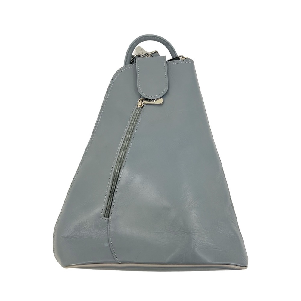 DIAS Handmade In Greece Kallroi 100% Vachetta Leather Backpack in Gray